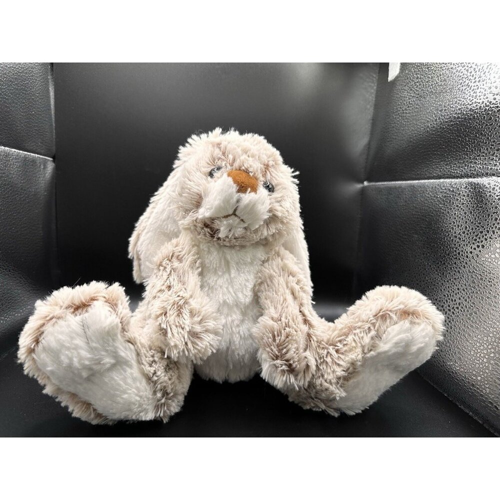 Melissa and Doug Plush‎ Burrow Bunny Brown White Rabbit Big Feet Stuffed Animal
